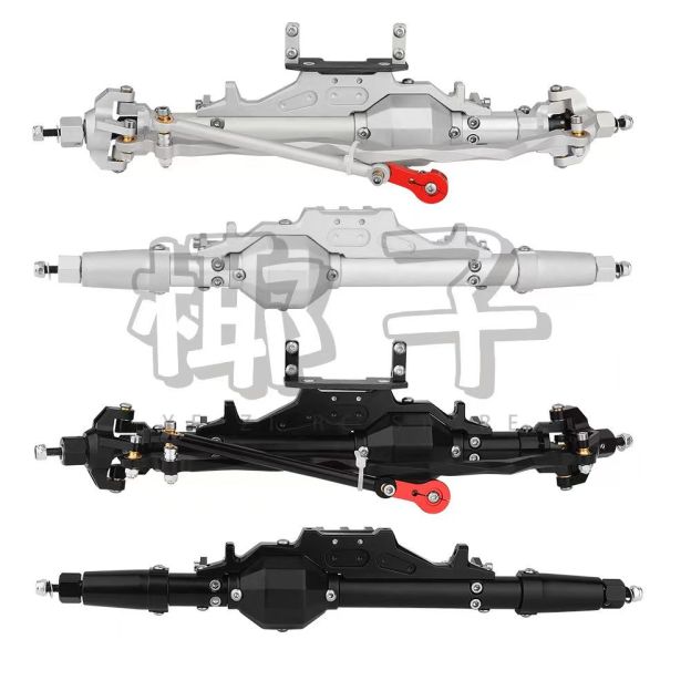 CNC Aluminum Front & Rear Axle Set for 1/10 Axial RR10 WRAITH RC Crawler  Q05