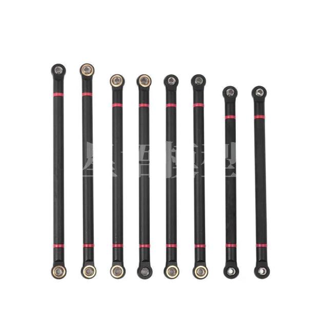 8PCS Aluminum Alloy Linkage Rod Set for 1/10 Axial SCX10 313mm Wheelbase RC Crawlers  GL05
