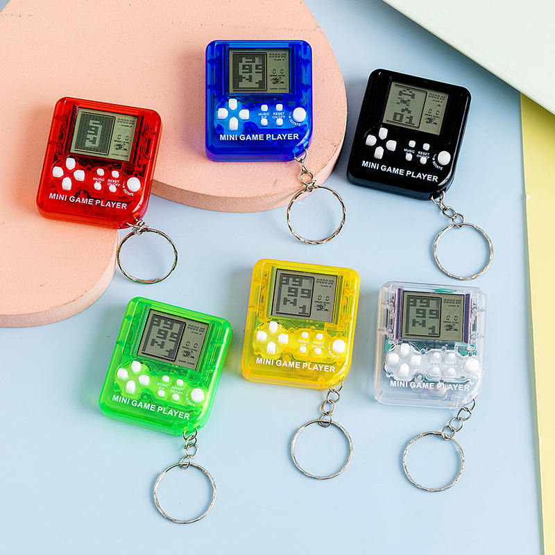 Cross-Border Tetris Game Console Mini Handheld Controller PSP Electronic Game Console Keychain Pendant Hot Sale-Myzooi