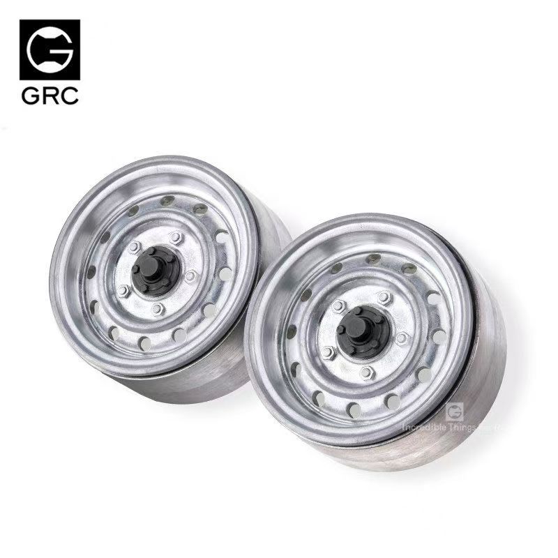 GRC 1.9" Metal Beadlock Wheels Gen3, Classic Retro Style for 1/10 RC Crawlers TRX4/SCX10/RC4WD  L01