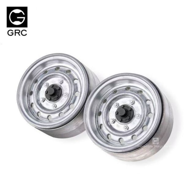 GRC 1.9" Metal Beadlock Wheels Gen3, Classic Retro Style for 1/10 RC Crawlers TRX4/SCX10/RC4WD  L01