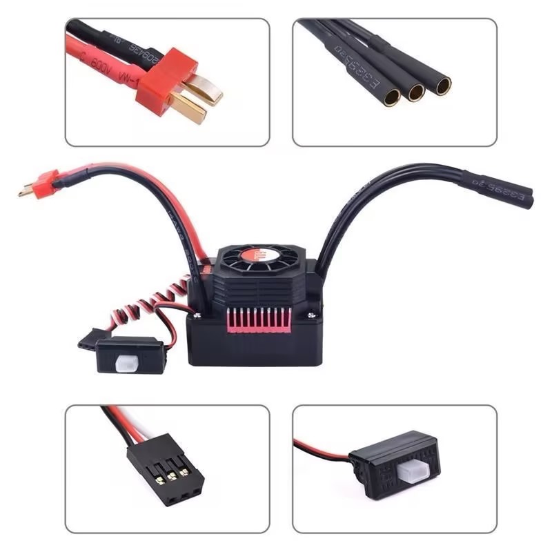 Wangjingang 3660 Brushless Motor + 60A ESC Combo | Power Upgrade Kit for 1/10 RC On-Road, Off-Road & Monster Trucks