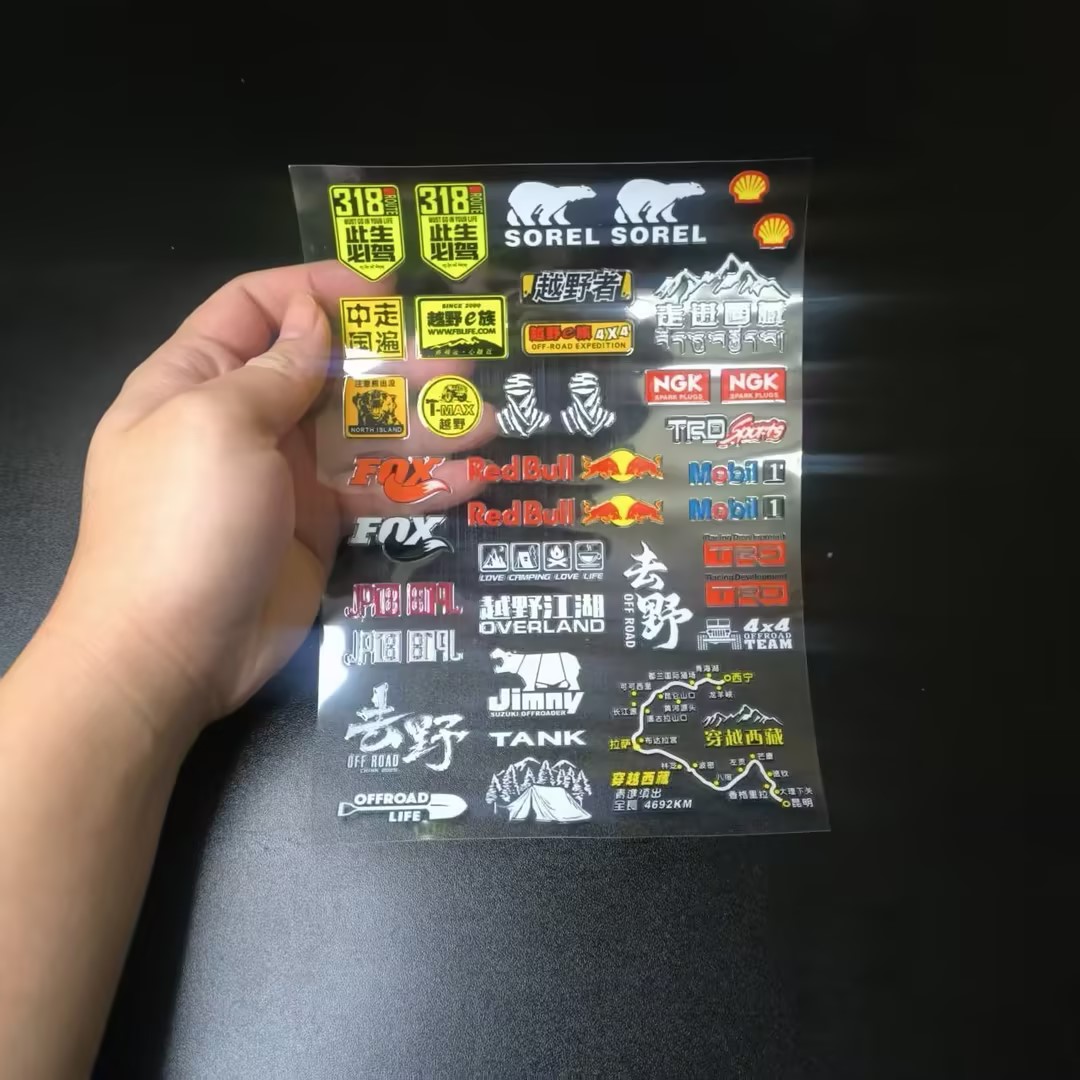UV Transfer Decal Sticker Set for RC Crawlers XQJ-008