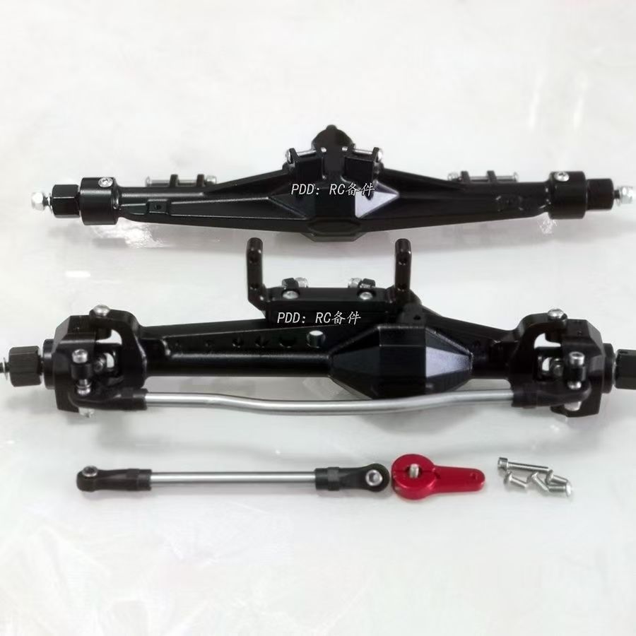VP Diamond Style Straight Axle Set for SDM Tube Frame Crawlers, Compatible with SCX10 Gen3 / TRX4 / AT4 1/10 RC Cars  Q4