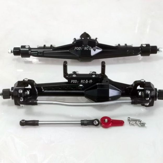 VP Diamond Style Straight Axle Set for SDM Tube Frame Crawlers, Compatible with SCX10 Gen3 / TRX4 / AT4 1/10 RC Cars  Q4