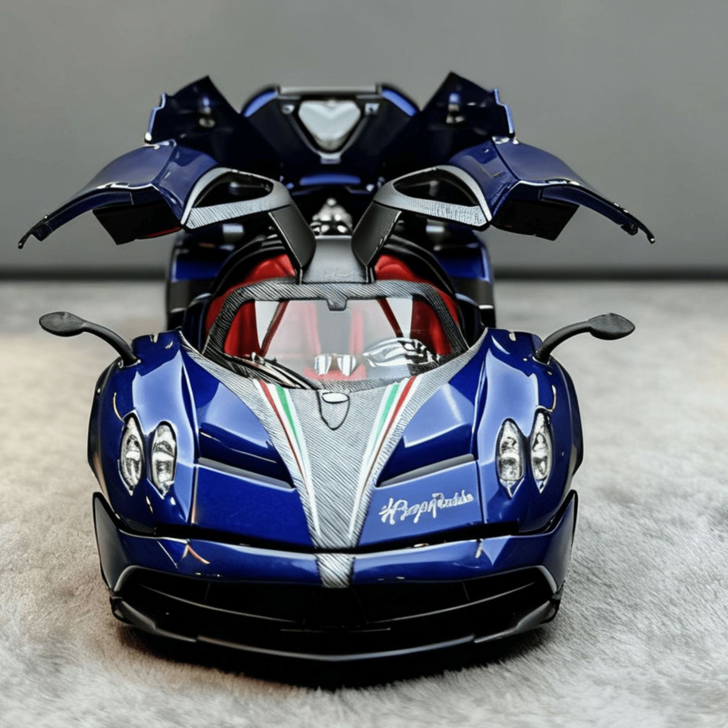 1/24 Pagani Huayra Dragon Alloy Sports Car Model, Pull Back Simulation Supercar Ornament, Collectible Toy Car for Boys  ZM7
