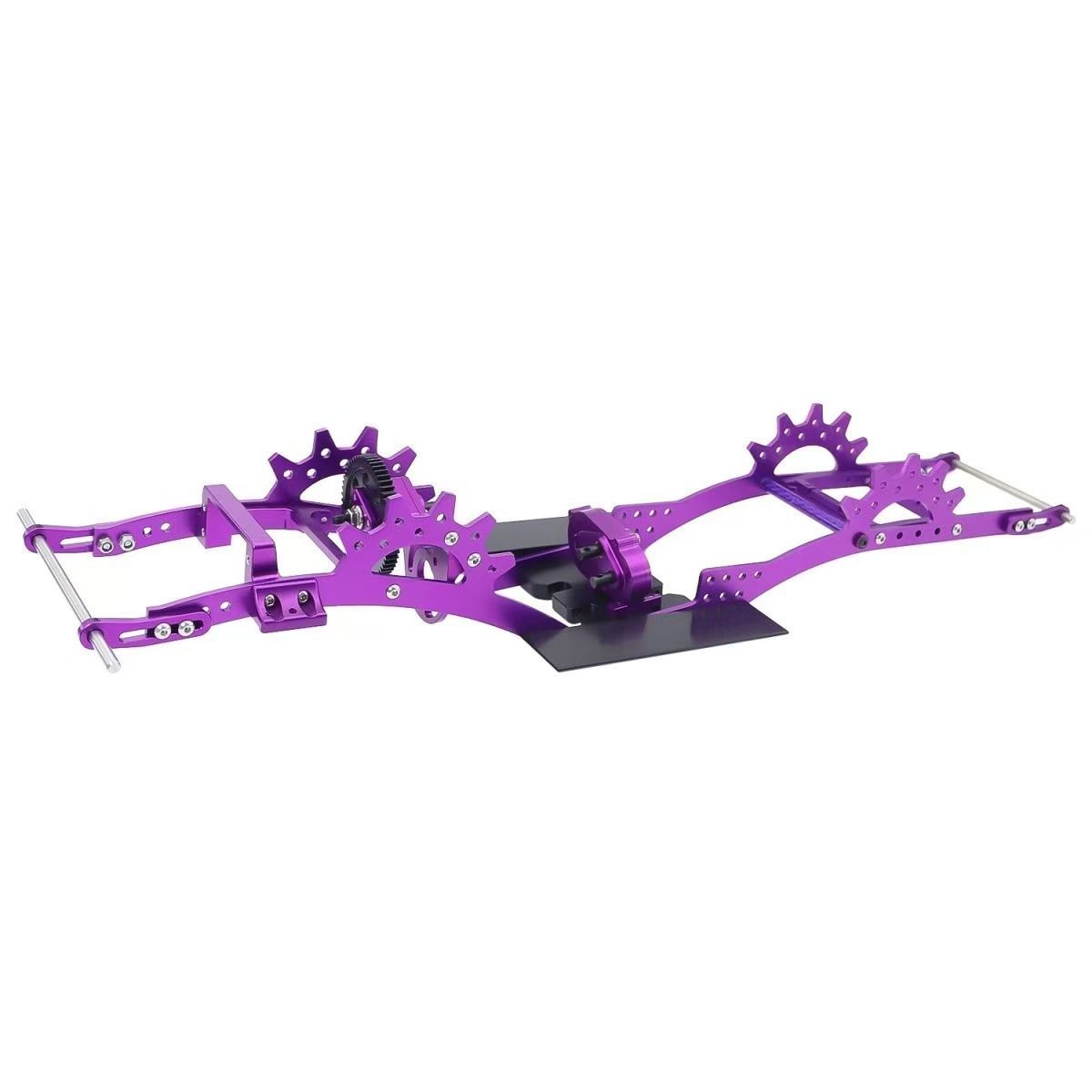 LCG Metal Chassis with Front Transmission for 1/10 RC Crawler, Compatible with SCX10 Pro / Capra DB17