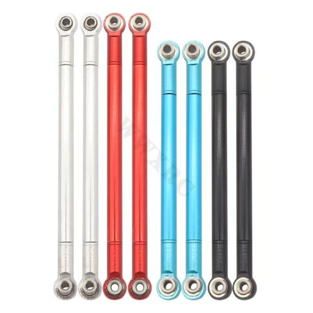 Adjustable Aluminum Steering Turnbuckles for 1/8 1/10 Scale RC Cars - Upgrade Replacement Parts  LG04