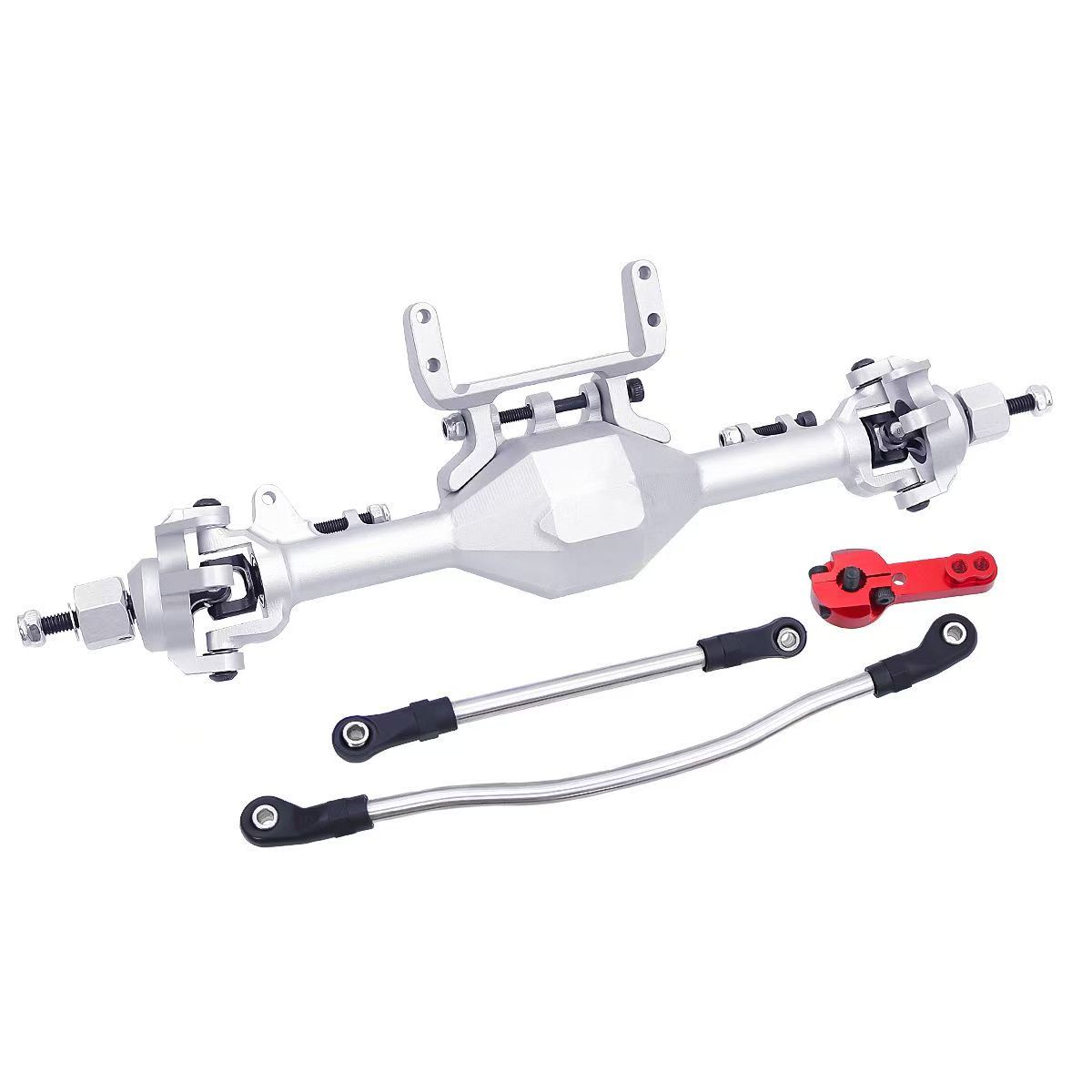 CNC Aluminum Front & Rear Straight Axle Set for 1/10 Axial SCX10 II 90046 90047 RC Crawler  Q03