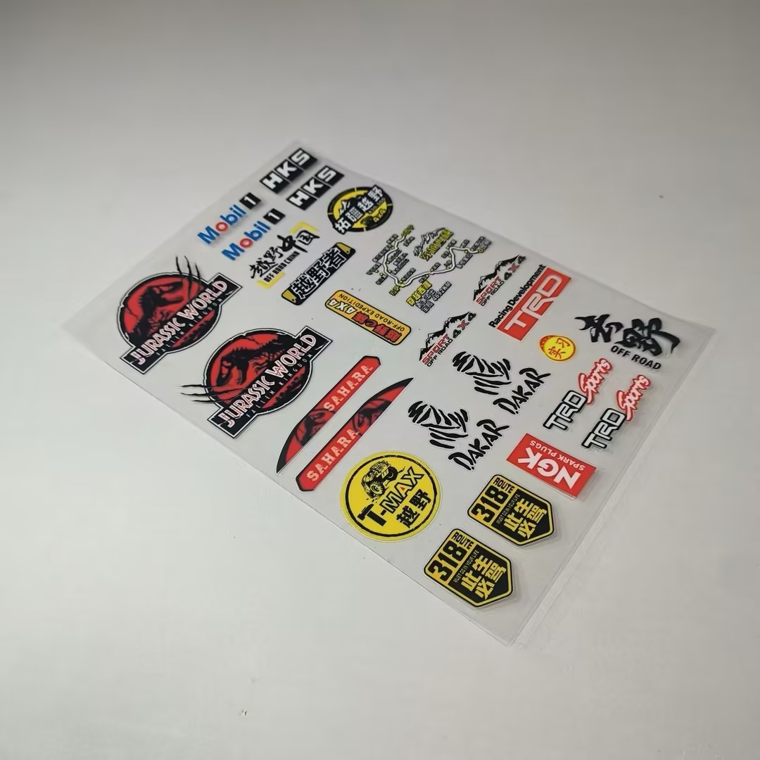 UV Transfer Decal Sticker Set for RC Crawlers XQJ-008