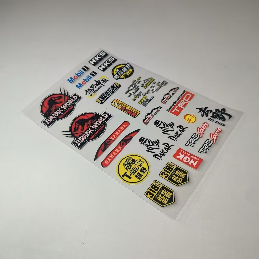 UV Transfer Decal Sticker Set for RC Crawlers XQJ-008
