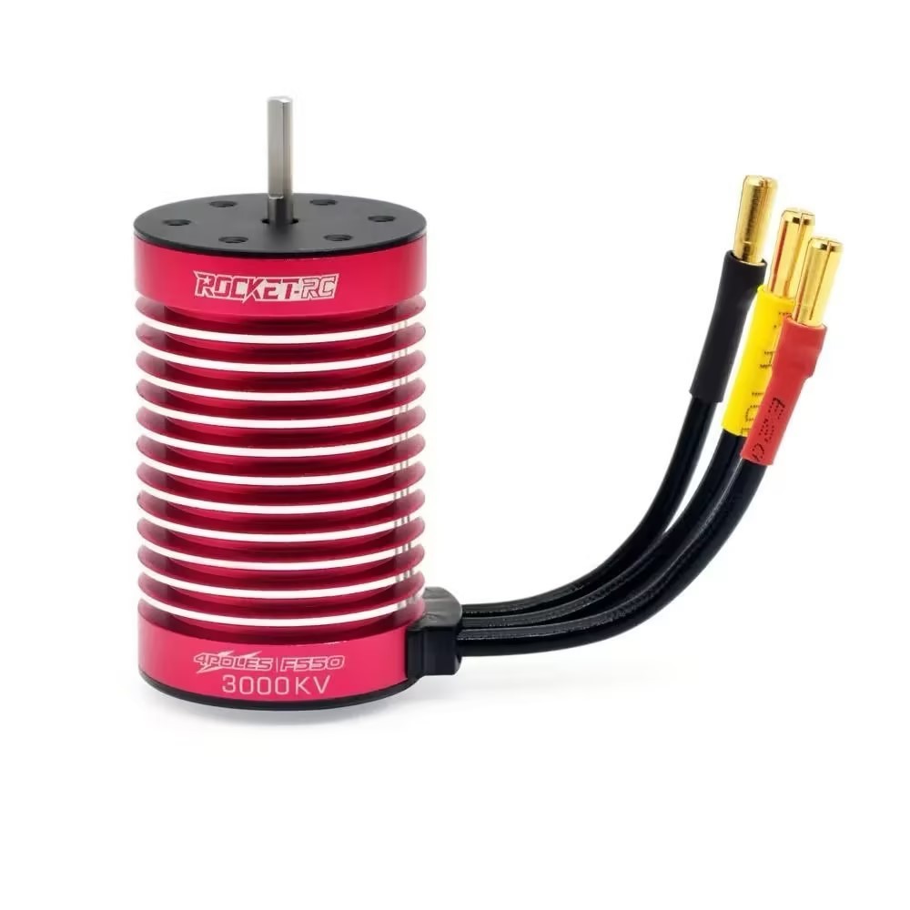 Surpass Hobby Supersonic F540/F550 4-Pole Waterproof Sensorless Inrunner Brushless Motor for 1/10 RC On-Road, Off-Road, Short Course & Crawler DJ009