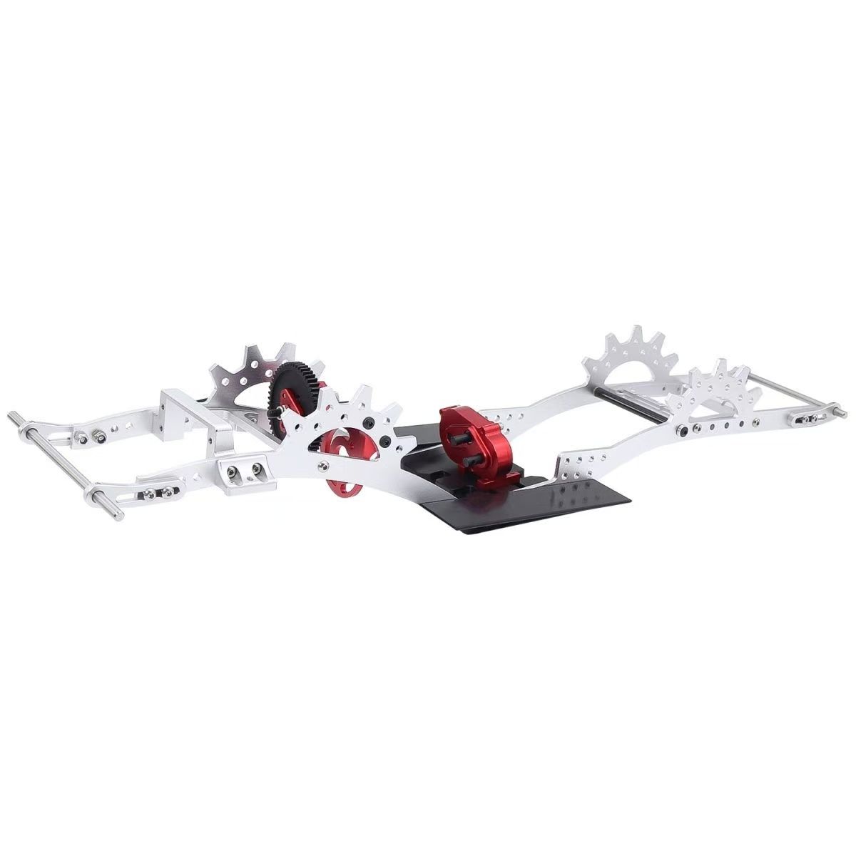 LCG Metal Chassis with Front Transmission for 1/10 RC Crawler, Compatible with SCX10 Pro / Capra  DB17