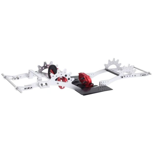 LCG Metal Chassis with Front Transmission for 1/10 RC Crawler, Compatible with SCX10 Pro / Capra  DB17