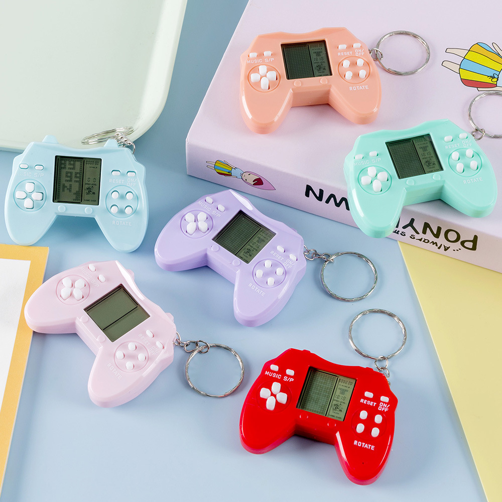 Cross-Border Tetris Game Console Mini Handheld Controller PSP Electronic Game Console Keychain Pendant Hot Sale-Myzooi