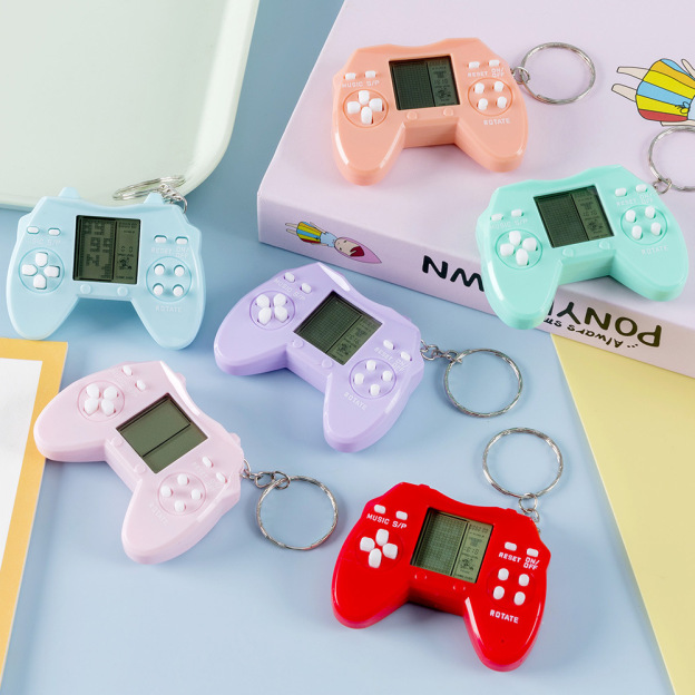 Cross-Border Tetris Game Console Mini Handheld Controller PSP Electronic Game Console Keychain Pendant Hot Sale-Myzooi