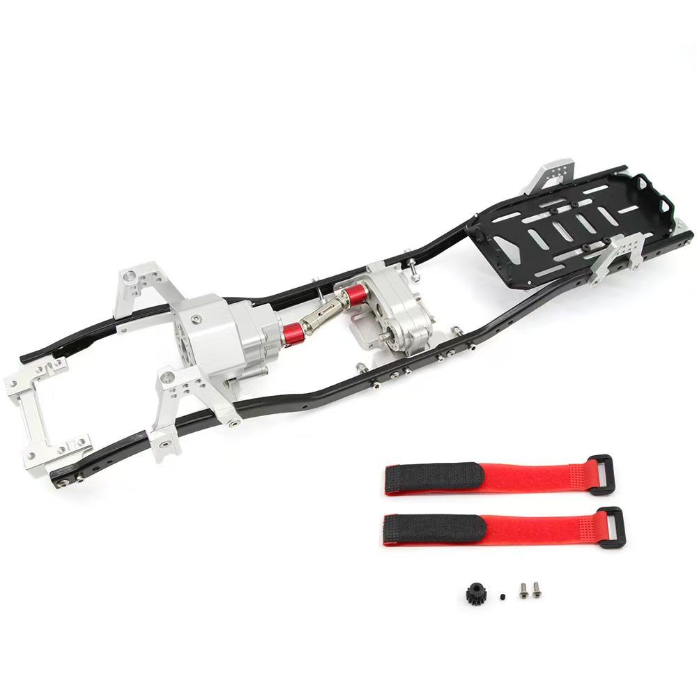 313mm Wheelbase Front Motor Metal Chassis for 1/10 SCX10 RC Crawler, CNC Aluminum Frame  DB10