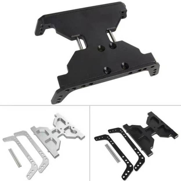  Metal Transmission Mount Skid Plate for 1/10 RC Crawler Axial Capra 1.9 UTB (Fits SCX10 Gearbox)  DB02