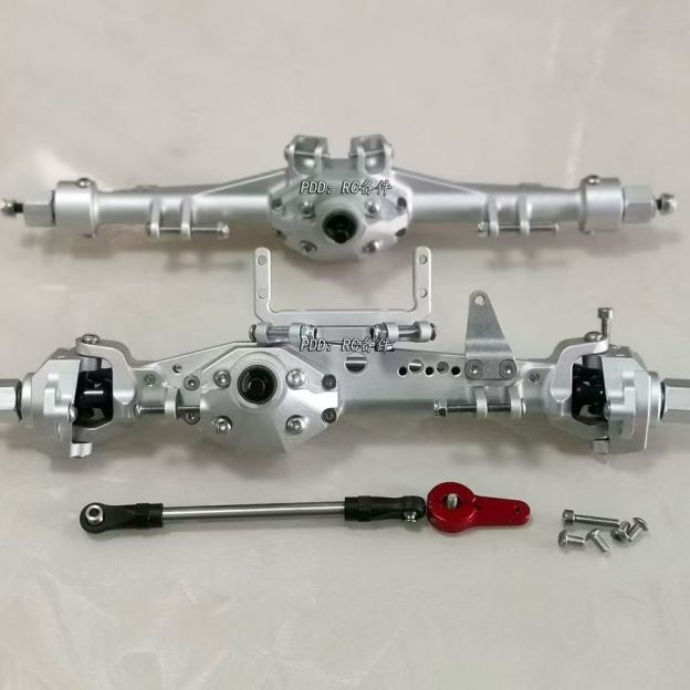 VP Diamond Style Straight Axle Set for SDM Tube Frame Crawlers, Compatible with SCX10 Gen3 / TRX4 / AT4 1/10 RC Cars  Q4