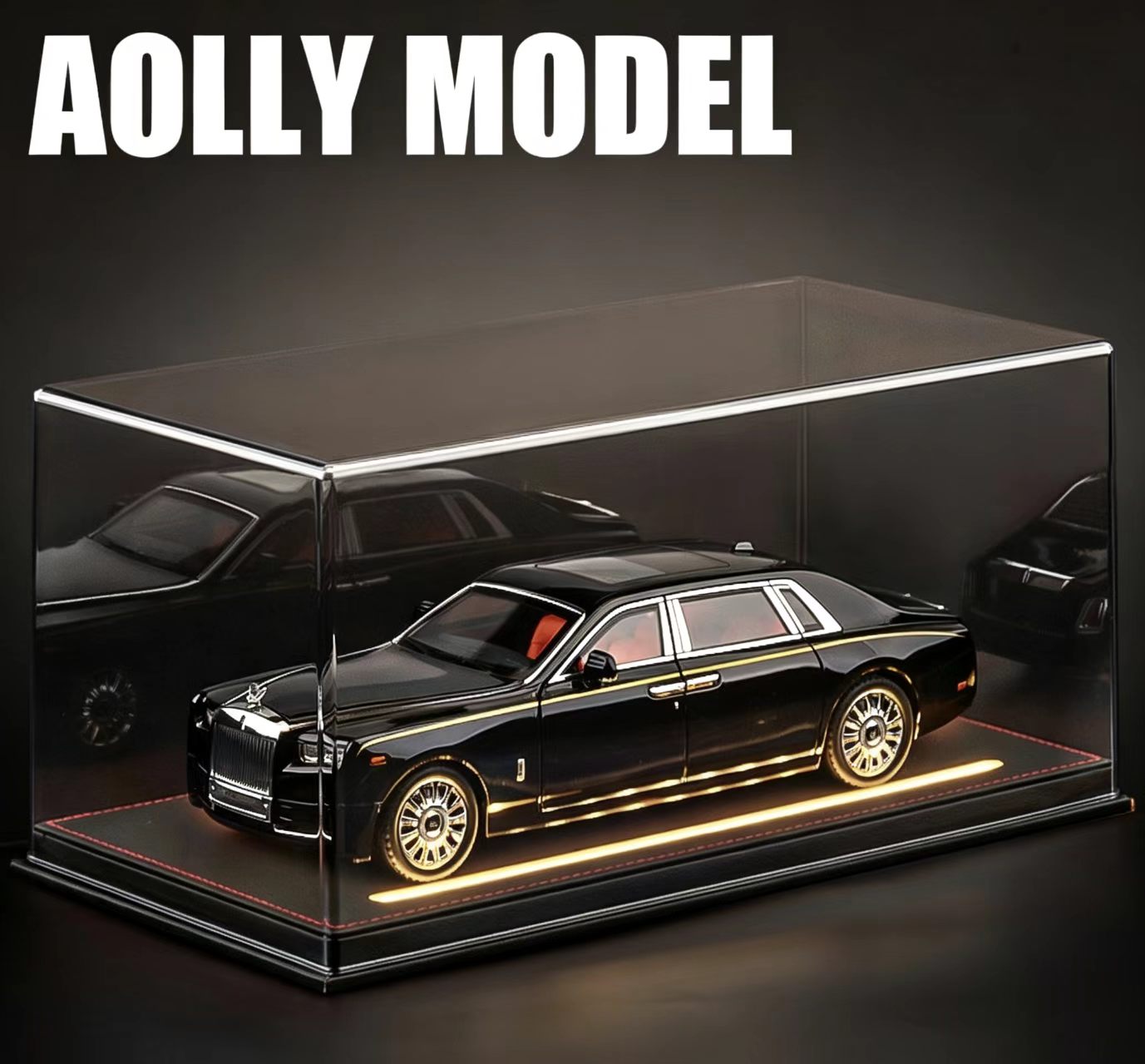 1:18 Rolls-Royce Phantom Alloy Car Model, Light & Sound, Pull-Back, Openable Doors, Collectible Display, Boys' Gift  ZM2