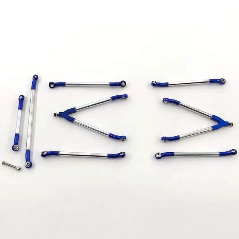  Y-Style Metal Linkage Rod Set for 1/10 RC Crawlers, Compatible with Axial SCX10 AX10 RC4WD  LG06