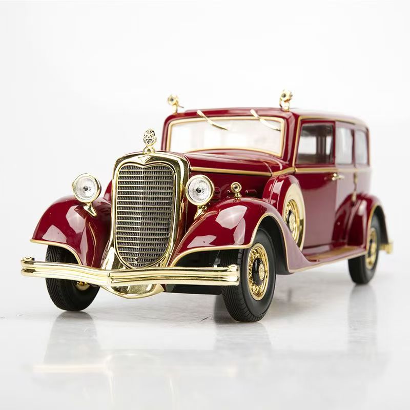 Yugu Original 1:18 Puyi Dragon Car Alloy Model, Simulation Vintage Car Collectible Display   ZM3