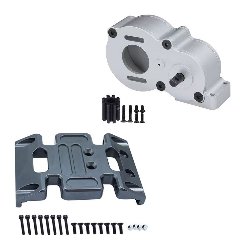 Full Metal Transmission Gearbox for 1/10 Axial SCX10 II III 90046 LCG RC Crawler Upgrade  BX4