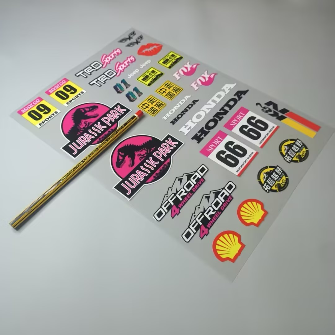 UV Transfer Decal Sticker Set for RC Crawlers XQJ-008