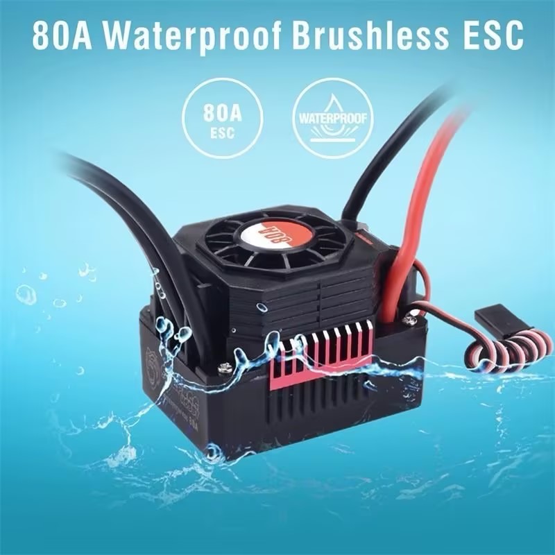 Wangjingang 3660 Brushless Motor + 60A ESC Combo | Power Upgrade Kit for 1/10 RC On-Road, Off-Road & Monster Trucks