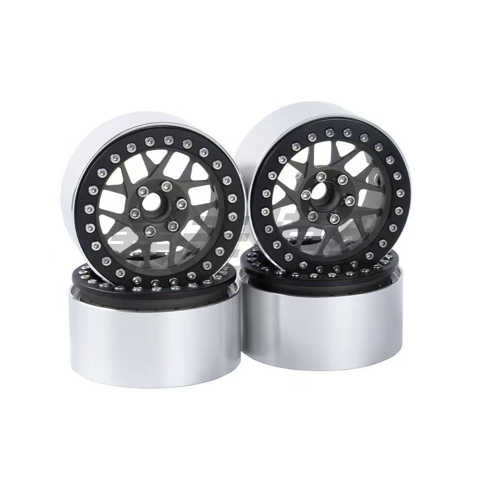 XIANGXI H8H 2.2" Aluminum Beadlock Wheels for 1/10 RC Crawlers - Compatible with SCX10, YK & More L3