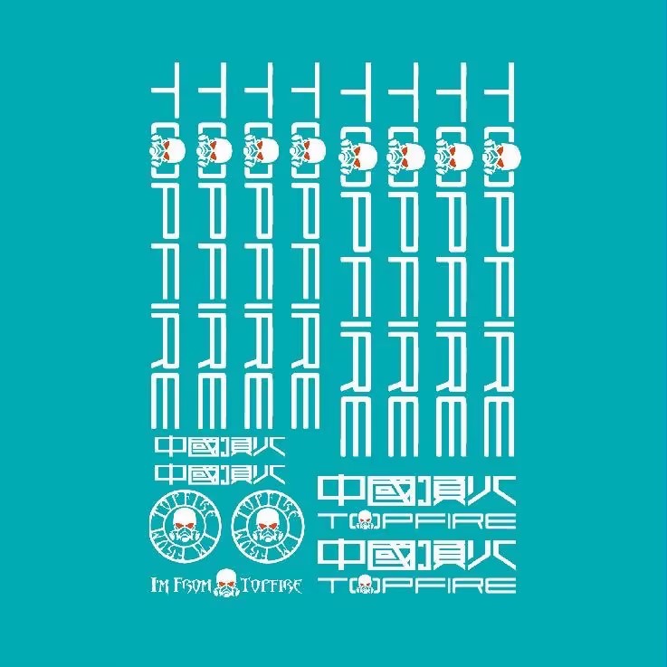 UV Transfer Decal Sticker Set for RC Crawlers XQJ-008