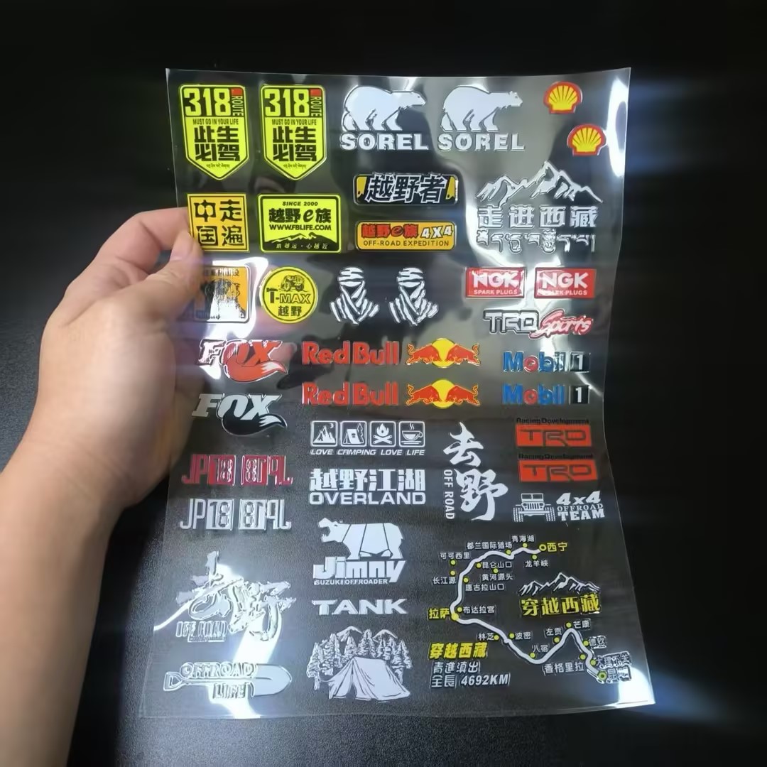 UV Transfer Decal Sticker Set for RC Crawlers XQJ-008