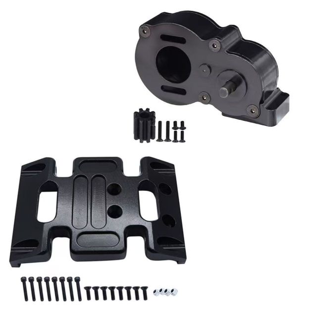 Full Metal Transmission Gearbox for 1/10 Axial SCX10 II III 90046 LCG RC Crawler Upgrade  BX4