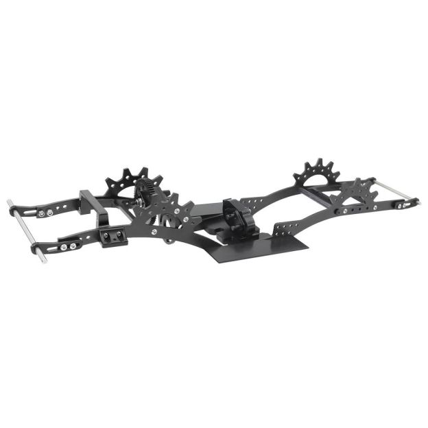 LCG Metal Chassis with Front Transmission for 1/10 RC Crawler, Compatible with SCX10 Pro / Capra  DB17