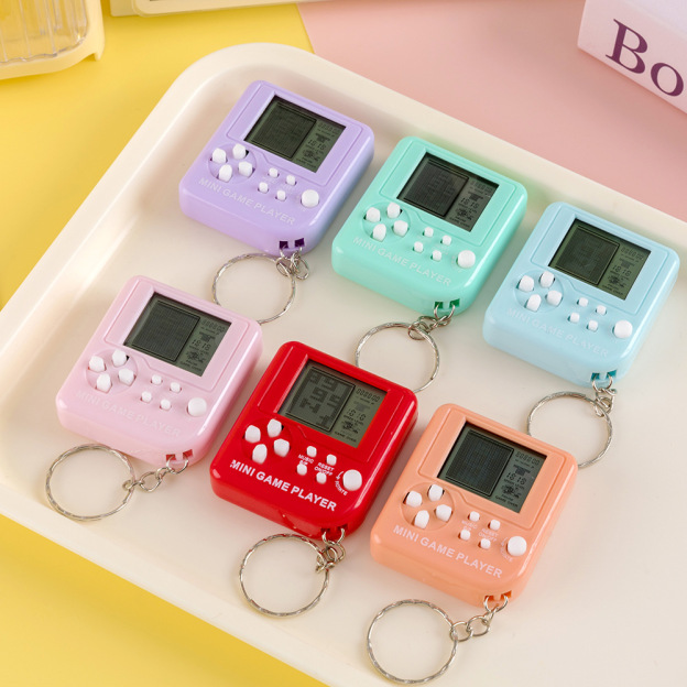 Cross-Border Tetris Game Console Mini Handheld Controller PSP Electronic Game Console Keychain Pendant Hot Sale-Myzooi
