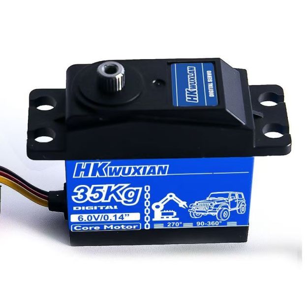 HKWUXIAN 35KG High Torque Digital Servo - Metal Gear, IPX4 Waterproof for RC Crawlers, Boats, Robots & Robot Arms   DJ1