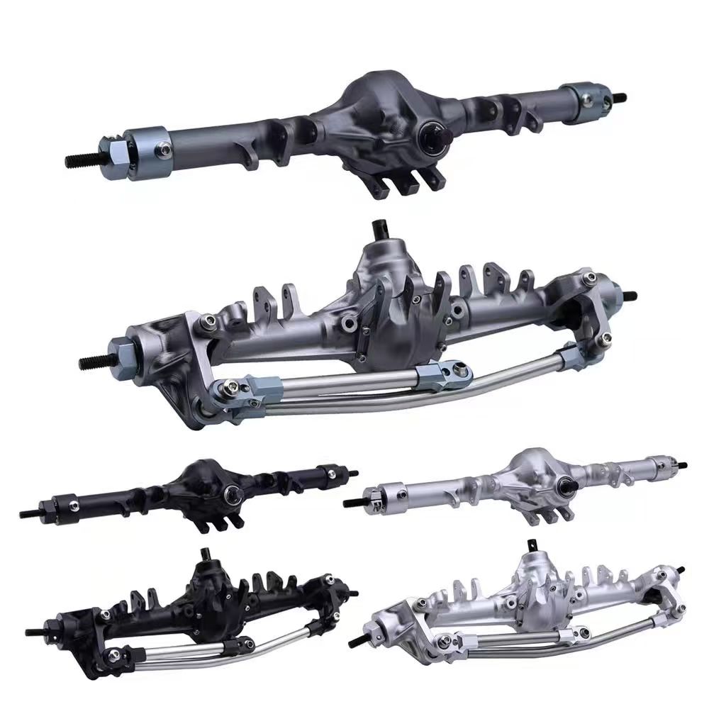 VP2 Style Pumpkin Axle Set, CNC Aluminum Straight Axle for 1/10 SCX10 RC Crawler  Q9