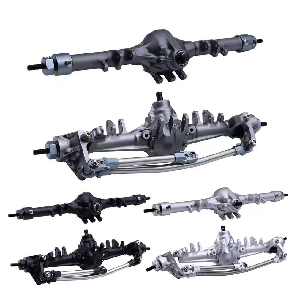 VP2 Style Pumpkin Axle Set, CNC Aluminum Straight Axle for 1/10 SCX10 RC Crawler  Q9