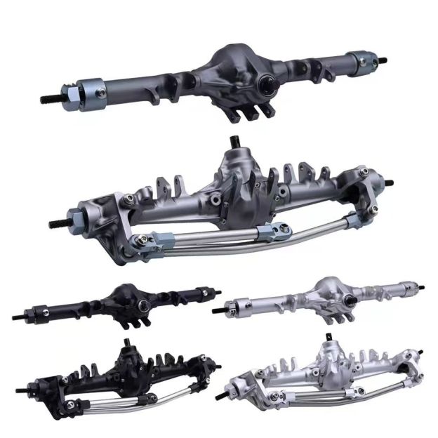VP2 Style Pumpkin Axle Set, CNC Aluminum Straight Axle for 1/10 SCX10 RC Crawler  Q9