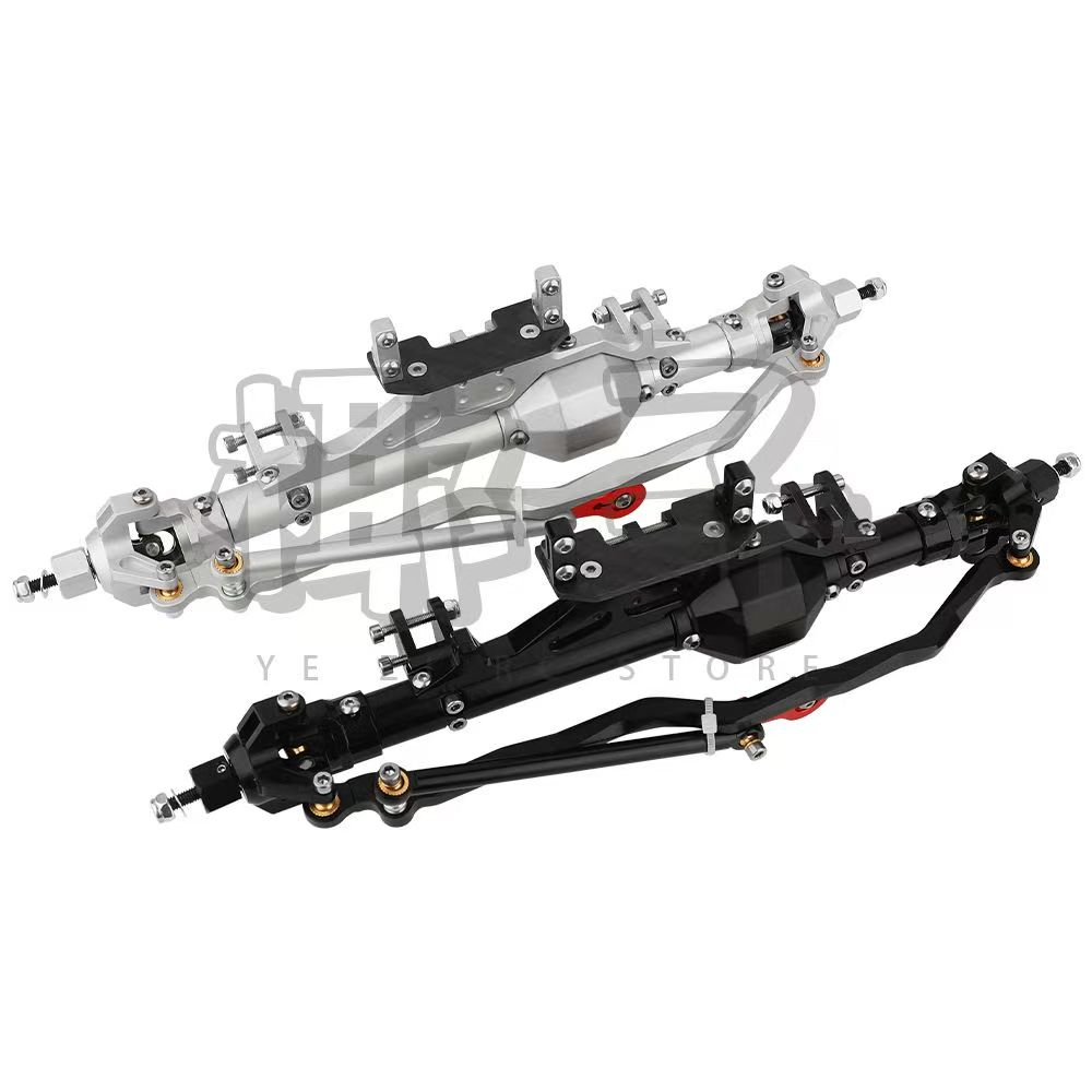 CNC Aluminum Front & Rear Axle Set for 1/10 Axial RR10 WRAITH RC Crawler  Q05