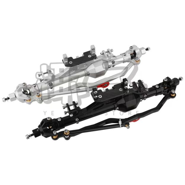 CNC Aluminum Front & Rear Axle Set for 1/10 Axial RR10 WRAITH RC Crawler  Q05