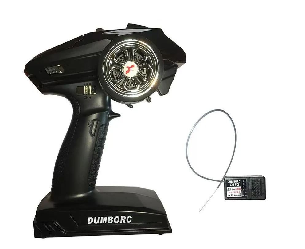 DUMBORC X6 6CH 2.4GHz RC Transmitter with Gyro Receiver Professional Radio System for RC Crawler Drift Car Tank Boat  YG02