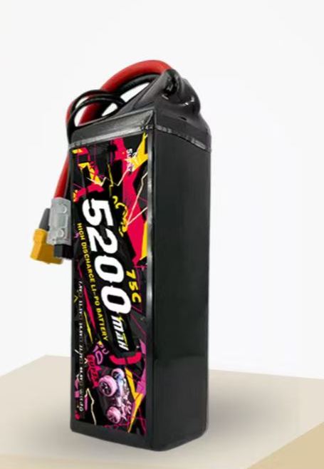 5200mAh 75C High Discharge Rate RC Lipo Battery | 2S/3S/4S/6S Optional for 1/10 & Larger RC Vehicles   DC1