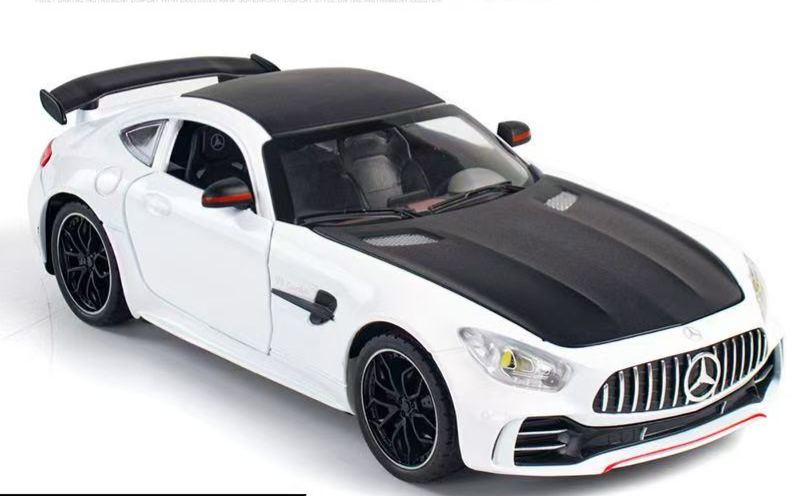 1:18 Mercedes-Benz AMG ONE Alloy Supercar Model, Light & Sound, 4-Wheel Shock Absorption, Multi-Open Doors & Adjustable Rear Wing, Diecast Car Ornament Toy for Boys   ZM9