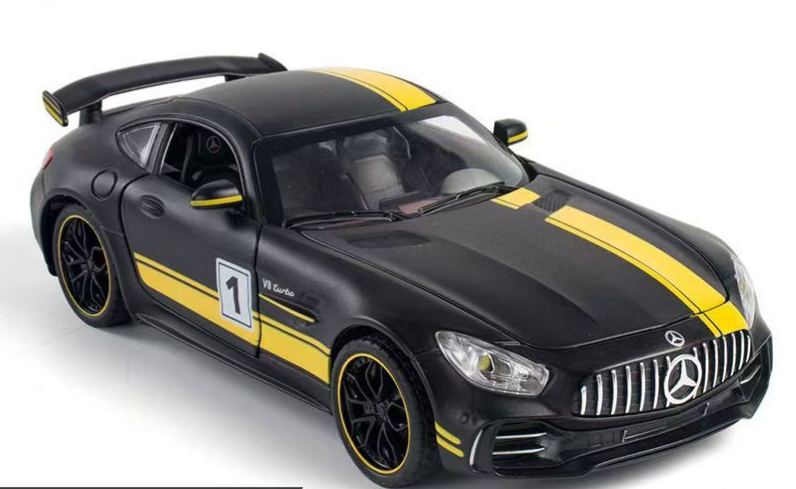 1:18 Mercedes-Benz AMG ONE Alloy Supercar Model, Light & Sound, 4-Wheel Shock Absorption, Multi-Open Doors & Adjustable Rear Wing, Diecast Car Ornament Toy for Boys   ZM9