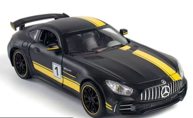 1:18 Mercedes-Benz AMG ONE Alloy Supercar Model, Light & Sound, 4-Wheel Shock Absorption, Multi-Open Doors & Adjustable Rear Wing, Diecast Car Ornament Toy for Boys   ZM9