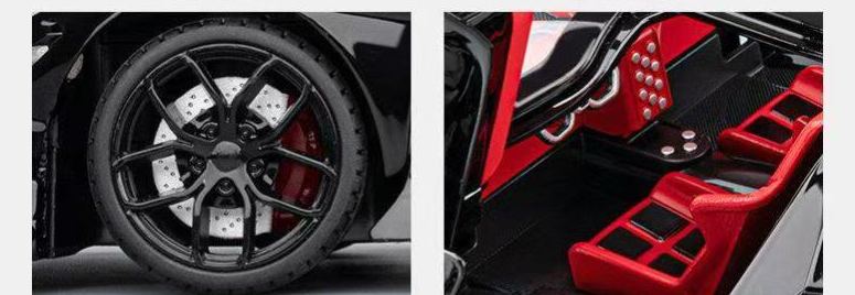 1:18 Apollo EVO Alloy Sports Car Model, Light & Sound, Pull Back Function, Shock Absorption, Multi-Open Doors Supercar Ornament Toy Car for Boys   ZM8