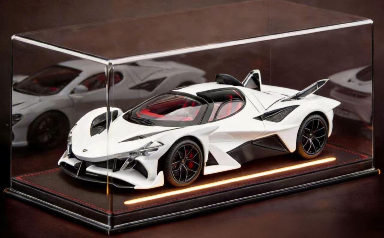 1:18 Apollo EVO Alloy Sports Car Model, Light & Sound, Pull Back Function, Shock Absorption, Multi-Open Doors Supercar Ornament Toy Car for Boys   ZM8