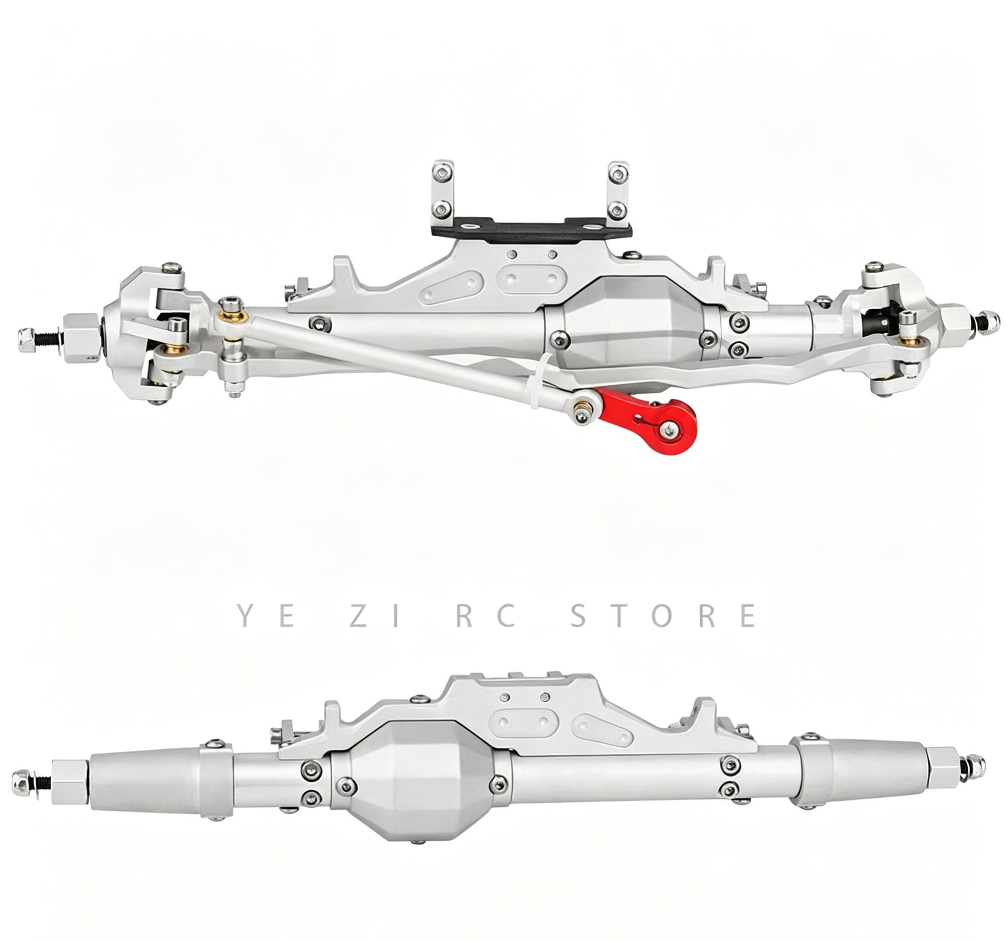 CNC Aluminum Front & Rear Axle Set for 1/10 Axial RR10 WRAITH RC Crawler  Q05