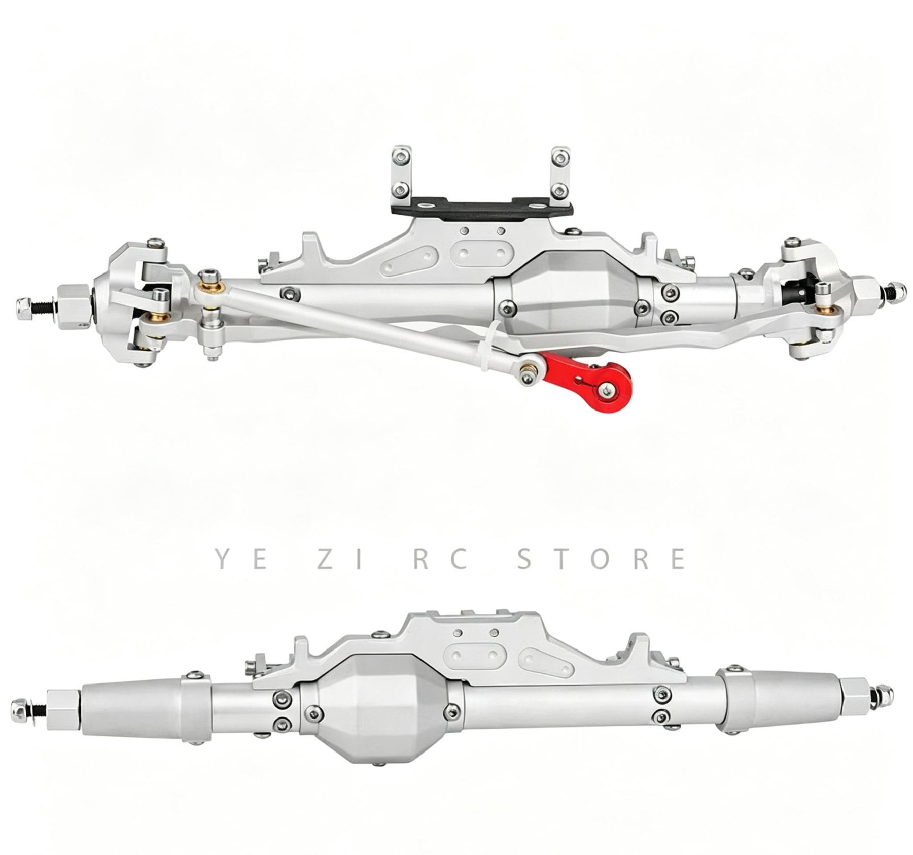 CNC Aluminum Front & Rear Axle Set for 1/10 Axial RR10 WRAITH RC Crawler  Q05
